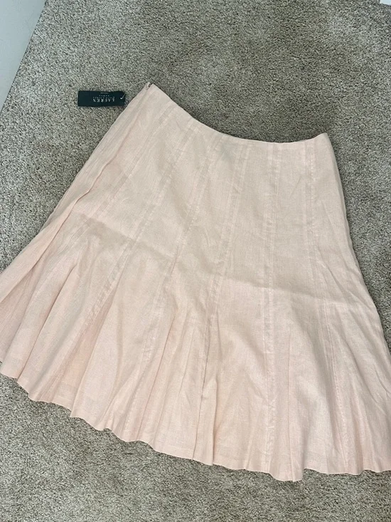 Ralph Lauren Linen Midi Skirt in Peachy Blush A-Line Flared Flowy Size 16W NWT - Picture 4 of 5